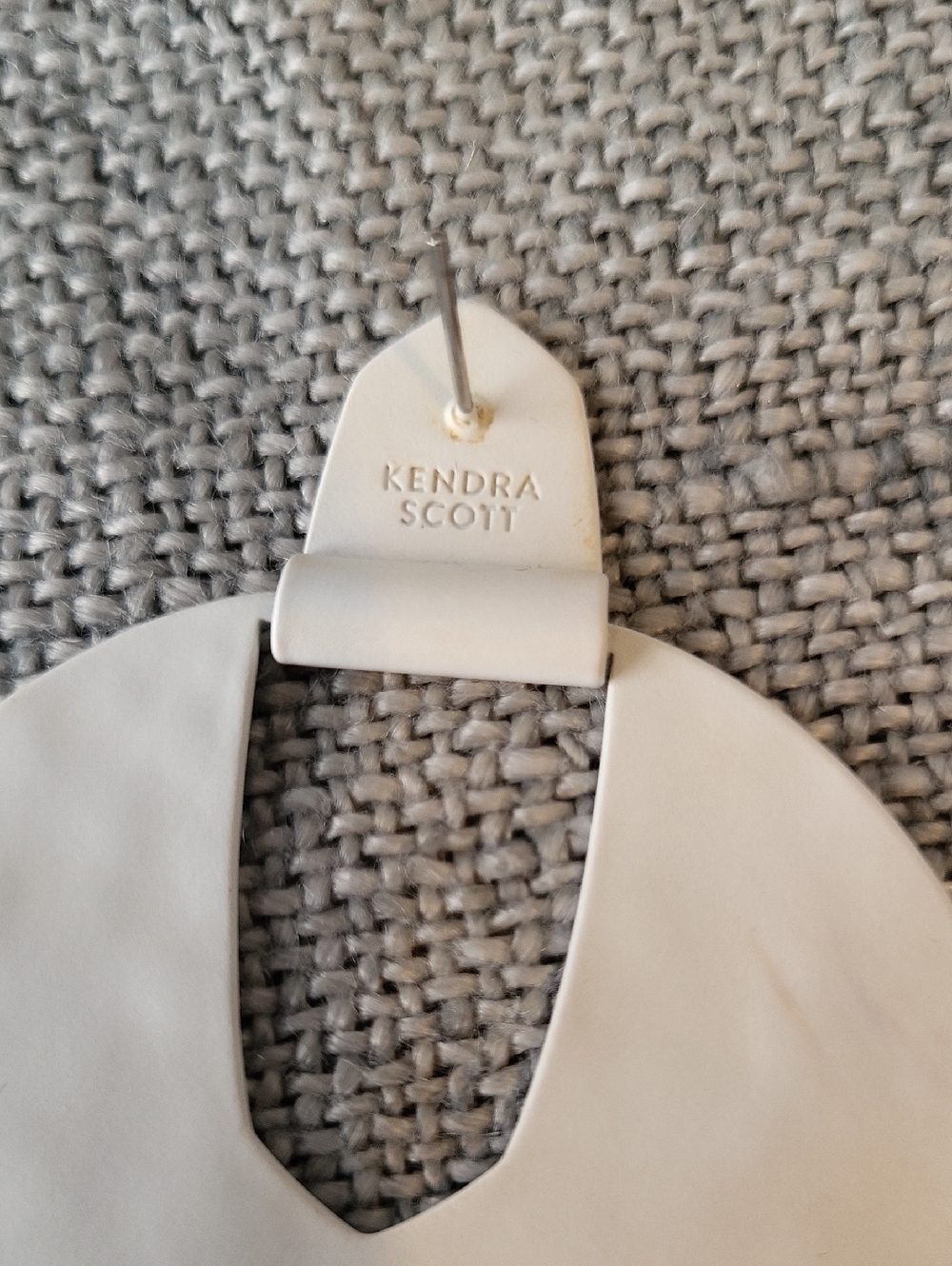 Kendra Scott "Diane" Statement Earrings in Matte White - Picture 3 of 4